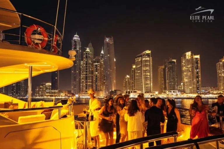 Best Yacht party Dubai- Elite Pearl Charter. shared tours.